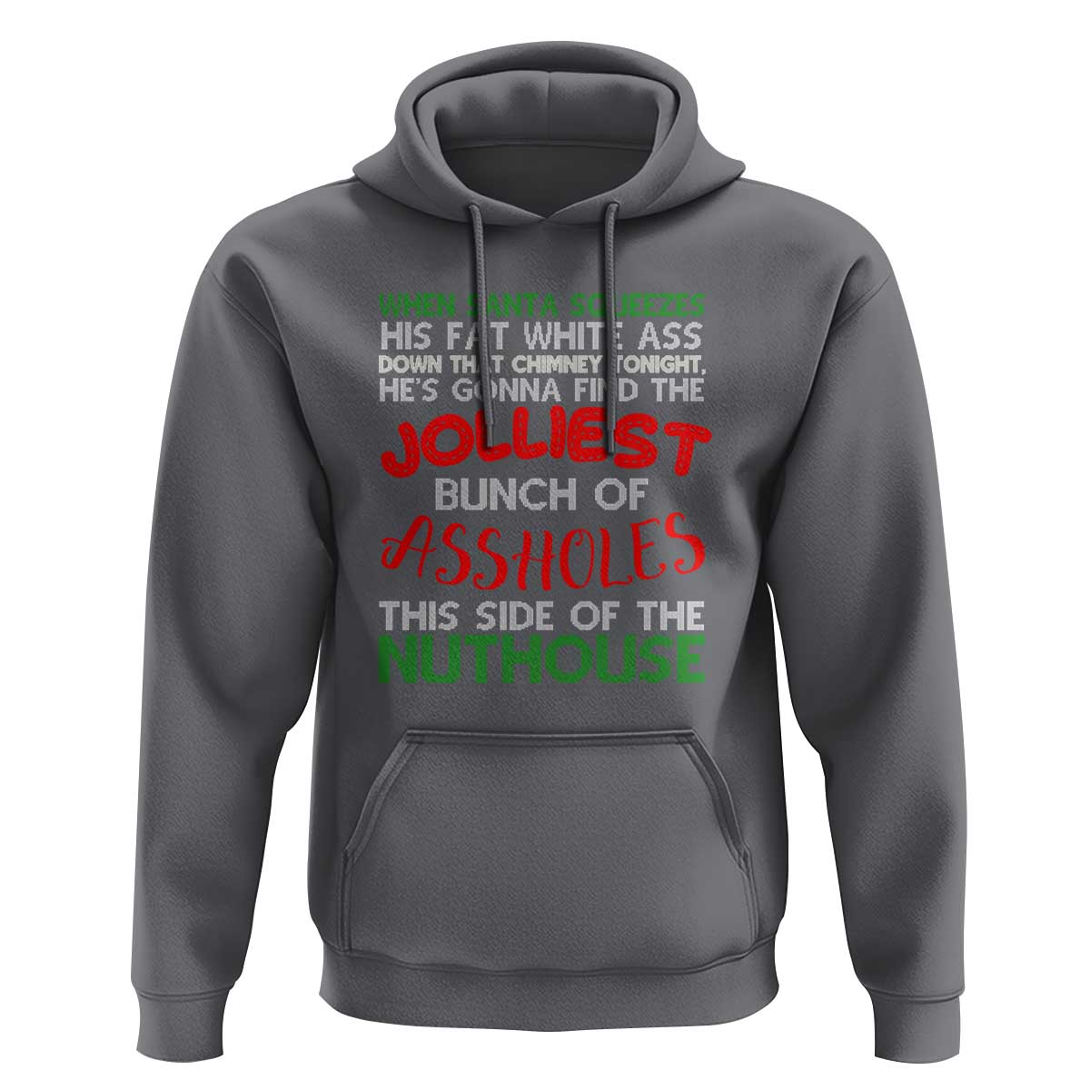 Funny Christmas Movie Hoodie Jolliest Bunch of Assholes This Side of The Nuthouse Xmas Vacation