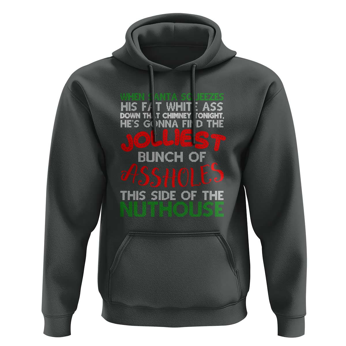 Funny Christmas Movie Hoodie Jolliest Bunch of Assholes This Side of The Nuthouse Xmas Vacation