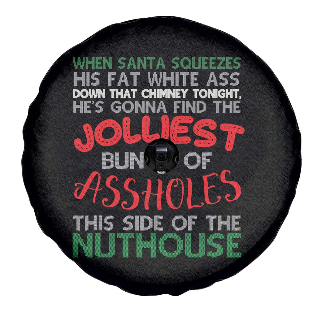 Funny Xmas Movie Spare Tire Cover Jolliest Bunch of Assholes This Side of The Nuthouse Xmas Vacation