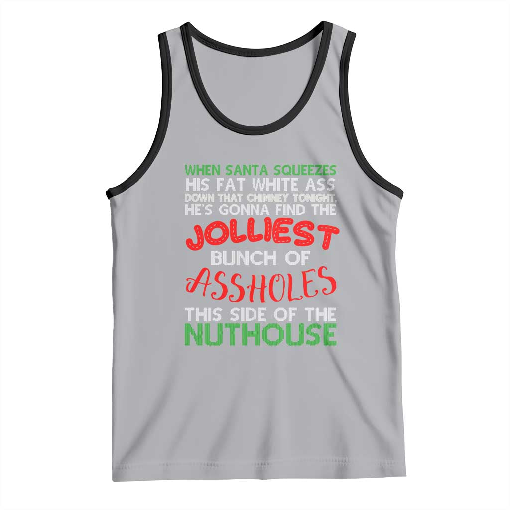 Funny Christmas Movie Tank Top Jolliest Bunch of Assholes This Side of The Nuthouse Xmas Vacation