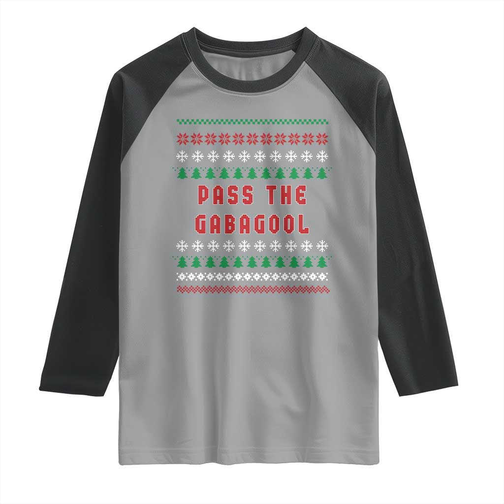 Pass The Gabagool Christmas Raglan Shirt Funny Italy Xmas Italian French Pork Lover Ugly Sweater