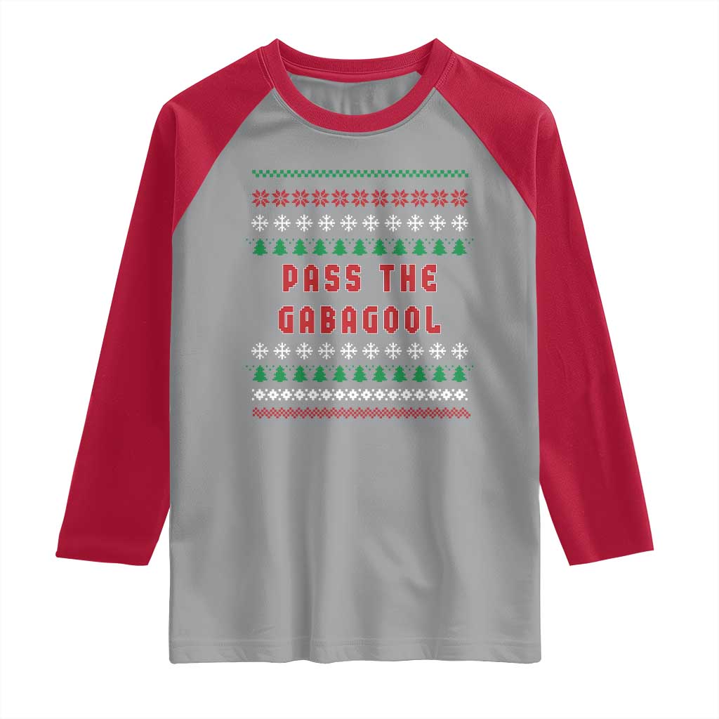Pass The Gabagool Christmas Raglan Shirt Funny Italy Xmas Italian French Pork Lover Ugly Sweater
