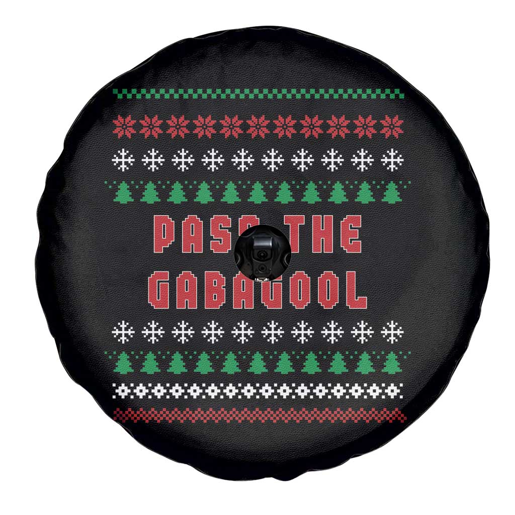 Pass The Gabagool Christmas Spare Tire Cover Funny Italy Xmas Italian French Pork Lover Ugly Sweater