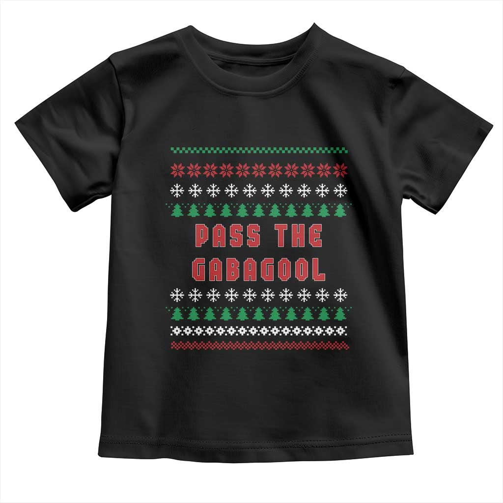 Pass The Gabagool Christmas Toddler T Shirt Funny Italy Xmas Italian French Pork Lover Ugly Sweater