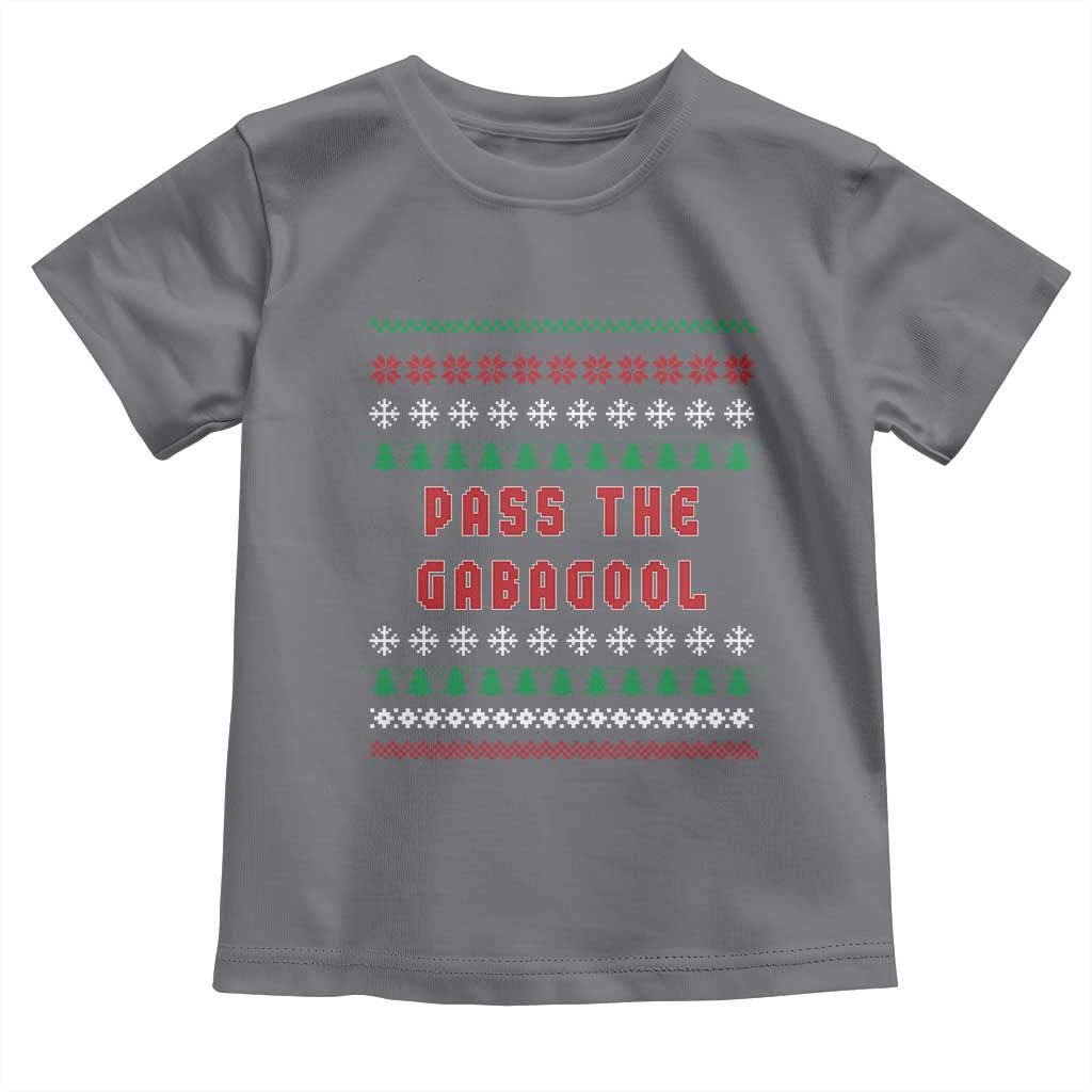 Pass The Gabagool Christmas Toddler T Shirt Funny Italy Xmas Italian French Pork Lover Ugly Sweater