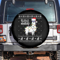 Funny Llama Christmas Spare Tire Cover Fleece Navidad Feliz Merry Xmas Ugly Sweater