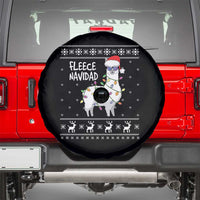 Funny Llama Christmas Spare Tire Cover Fleece Navidad Feliz Merry Xmas Ugly Sweater