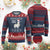 Funny Llama Xmas Ugly Christmas Sweater Fleece Navidad Feliz Merry Xmas Ugly Sweater - Wonder Print Shop