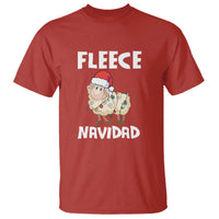 Funny Christmas Sheep T Shirt Fleece Navidad Feliz Spanish Merry Xmas - Wonder Print Shop