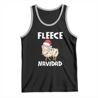 Funny Christmas Sheep Tank Top Fleece Navidad Feliz Spanish Merry Xmas