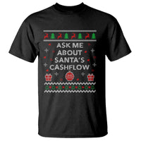 Funny Christmas Accountant T Shirt Ask Me About Santas Cash Flow Ugly Sweater - Wonder Print Shop