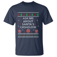 Funny Christmas Accountant T Shirt Ask Me About Santas Cash Flow Ugly Sweater - Wonder Print Shop