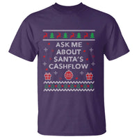 Funny Christmas Accountant T Shirt Ask Me About Santas Cash Flow Ugly Sweater - Wonder Print Shop