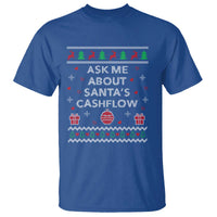 Funny Christmas Accountant T Shirt Ask Me About Santas Cash Flow Ugly Sweater - Wonder Print Shop