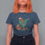 Bigfoot Christmas Tree T Shirt For Women Xmas Lights Sasquatch Lovers - Wonder Print Shop