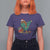 Bigfoot Christmas Tree T Shirt For Women Xmas Lights Sasquatch Lovers - Wonder Print Shop