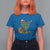 Bigfoot Christmas Tree T Shirt For Women Xmas Lights Sasquatch Lovers - Wonder Print Shop