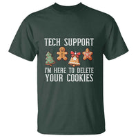 Funny Christmas Tech Support T Shirt Here To Delete Cookies Festive Xmas - Wonder Print Shop
