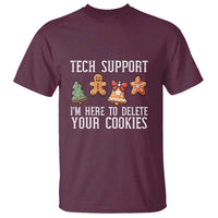 Funny Christmas Tech Support T Shirt Here To Delete Cookies Festive Xmas - Wonder Print Shop
