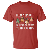 Funny Christmas Tech Support T Shirt Here To Delete Cookies Festive Xmas - Wonder Print Shop