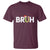 Funny Christmas Bruh T Shirt Candy Cane Santa Hat Festive Xmas Matching - Wonder Print Shop