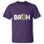 Funny Christmas Bruh T Shirt Candy Cane Santa Hat Festive Xmas Matching - Wonder Print Shop
