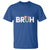 Funny Christmas Bruh T Shirt Candy Cane Santa Hat Festive Xmas Matching - Wonder Print Shop