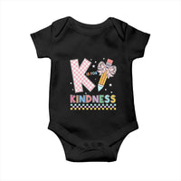 K Is For Kindness Baby Onesie Cute Pencil Bow Teacher Be Kind