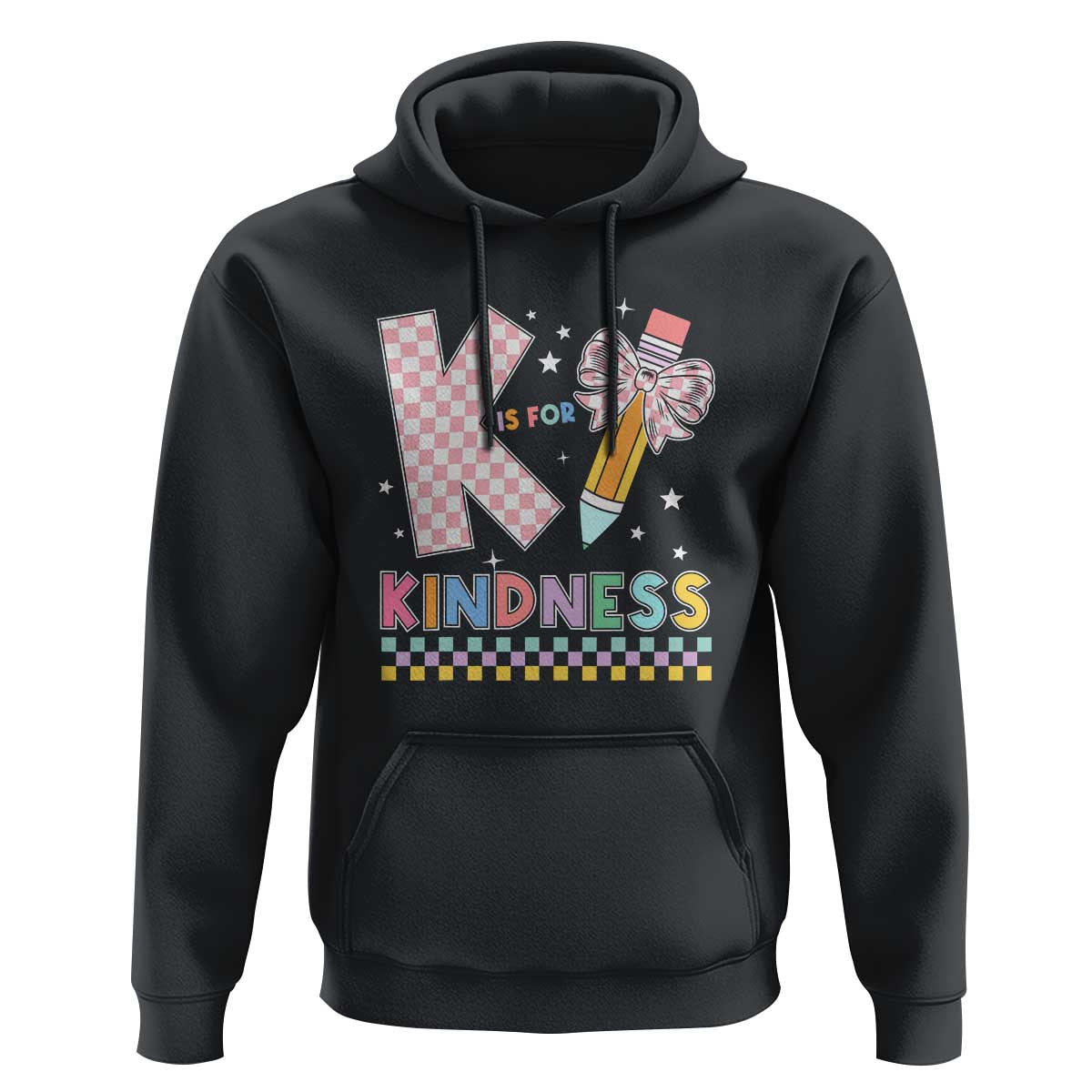 K Is For Kindness Hoodie Cute Pencil Bow Teacher Be Kind