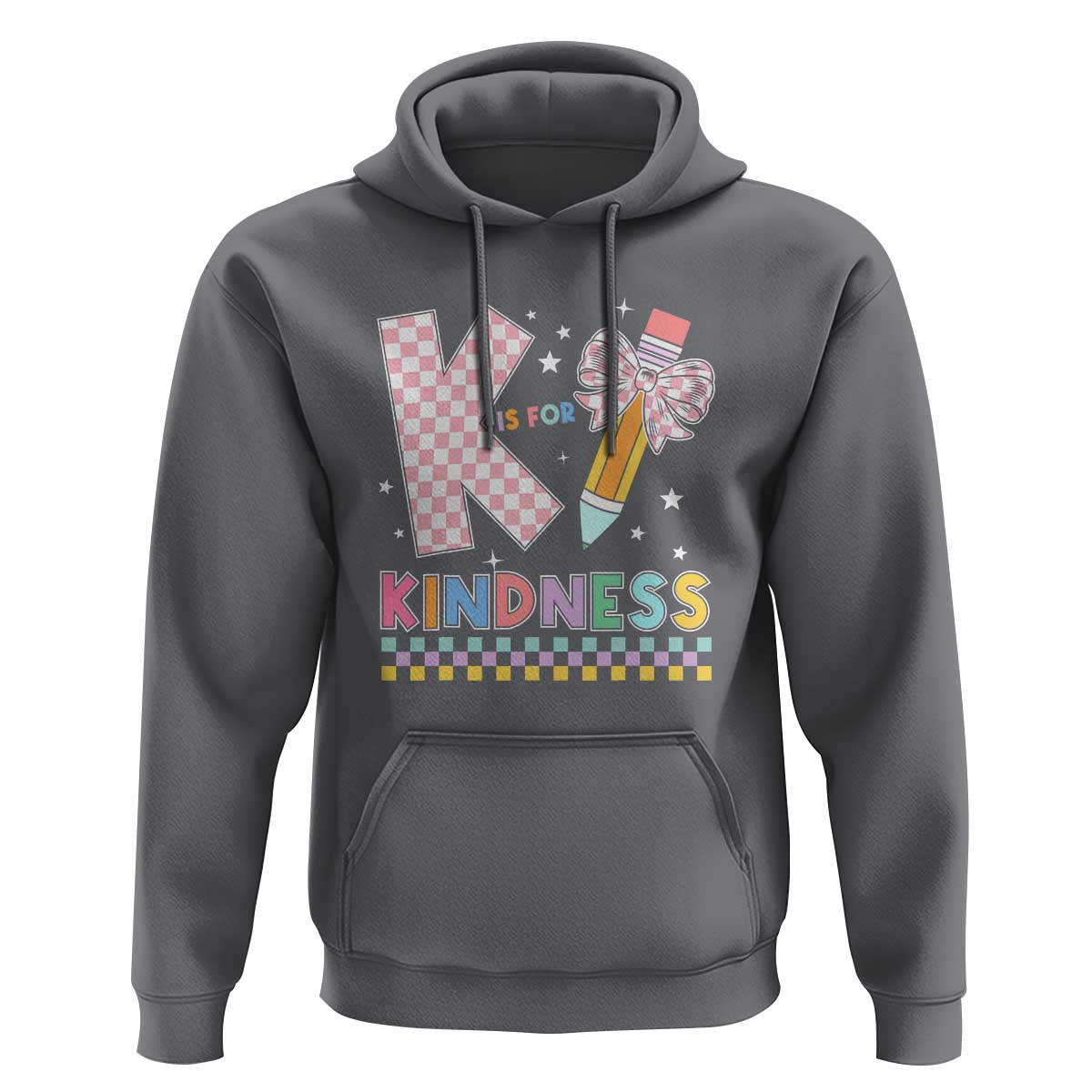 K Is For Kindness Hoodie Cute Pencil Bow Teacher Be Kind