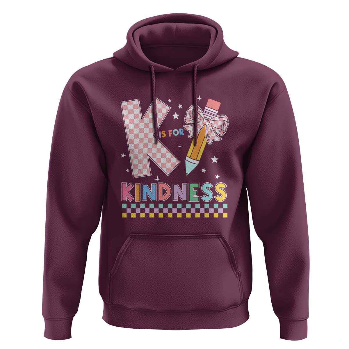 K Is For Kindness Hoodie Cute Pencil Bow Teacher Be Kind