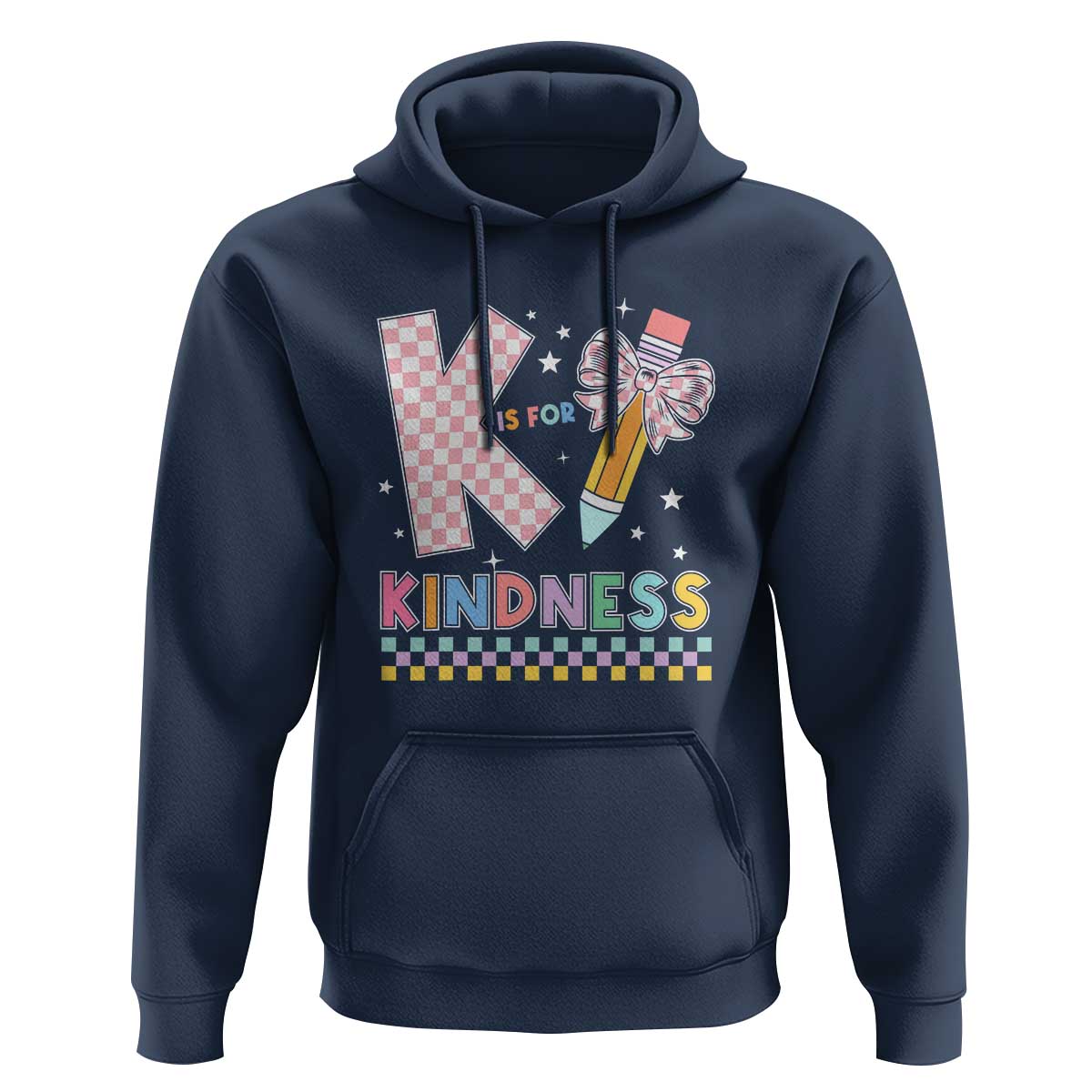 K Is For Kindness Hoodie Cute Pencil Bow Teacher Be Kind