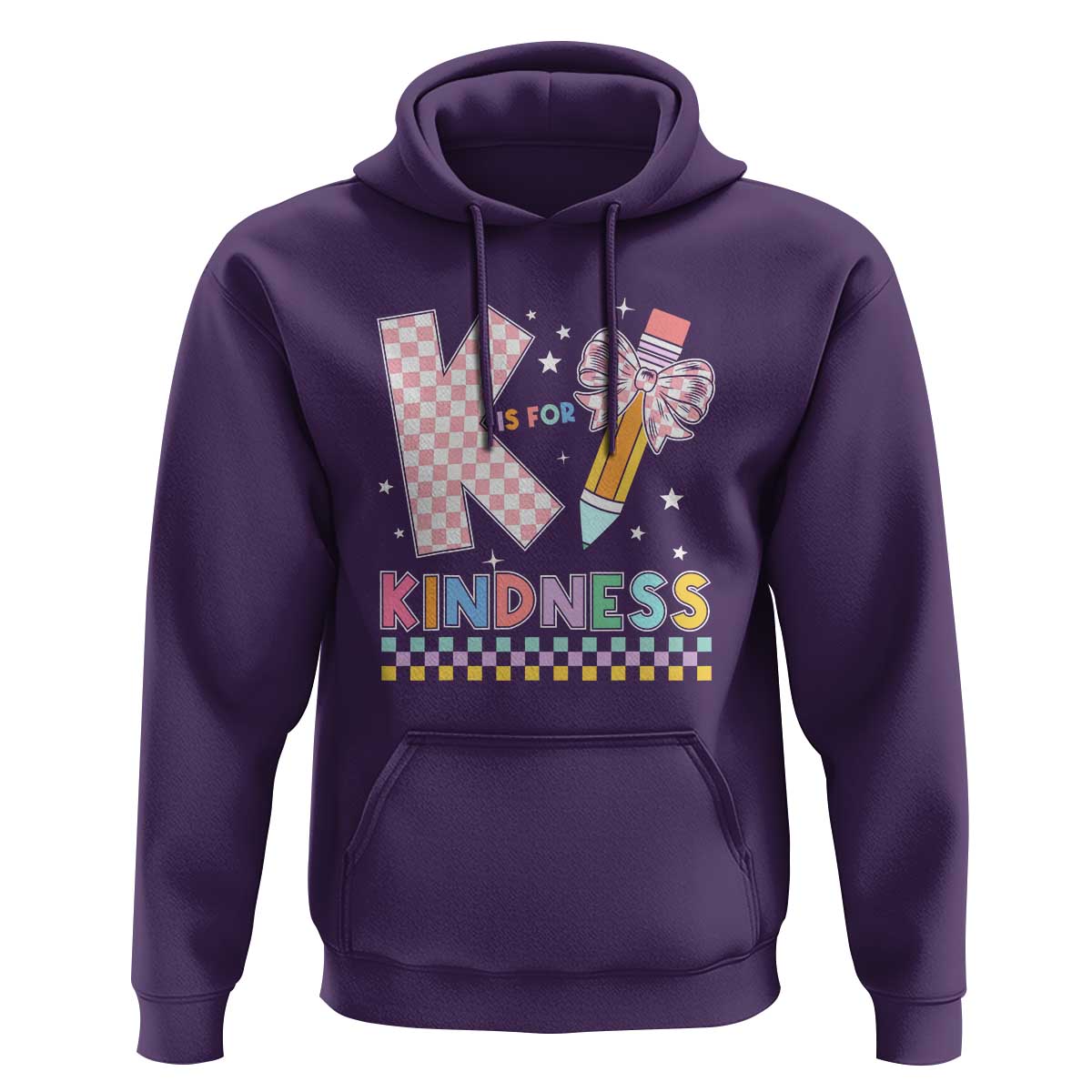 K Is For Kindness Hoodie Cute Pencil Bow Teacher Be Kind