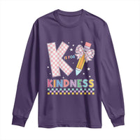 K Is For Kindness Long Sleeve Shirt Cute Pencil Bow Teacher Be Kind