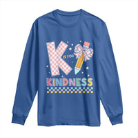 K Is For Kindness Long Sleeve Shirt Cute Pencil Bow Teacher Be Kind