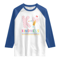 K Is For Kindness Raglan Shirt Cute Pencil Bow Teacher Be Kind