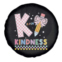K Is For Kindness Spare Tire Cover Cute Pencil Bow Teacher Be Kind