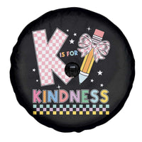 K Is For Kindness Spare Tire Cover Cute Pencil Bow Teacher Be Kind