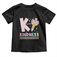 K Is For Kindness Toddler T Shirt Cute Pencil Bow Teacher Be Kind