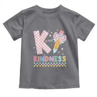K Is For Kindness Toddler T Shirt Cute Pencil Bow Teacher Be Kind