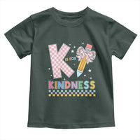 K Is For Kindness Toddler T Shirt Cute Pencil Bow Teacher Be Kind