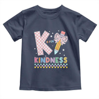 K Is For Kindness Toddler T Shirt Cute Pencil Bow Teacher Be Kind