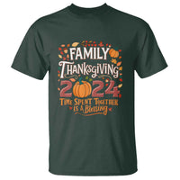 Family Thanksgiving 2024 T Shirt Time Spent Together Is A Blessing Thankful Matching Group Crew - Wonder Print Shop