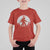 Christmas Bigfoot T Shirt For Kid Sasquatch with Santa Hat Xmas Tree Lights - Wonder Print Shop