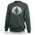 Christmas Bigfoot Sweatshirt Sasquatch with Santa Hat Xmas Tree Lights - Wonder Print Shop