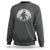 Christmas Bigfoot Sweatshirt Sasquatch with Santa Hat Xmas Tree Lights - Wonder Print Shop