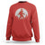 Christmas Bigfoot Sweatshirt Sasquatch with Santa Hat Xmas Tree Lights - Wonder Print Shop