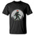 Christmas Bigfoot T Shirt Sasquatch with Santa Hat Xmas Tree Lights - Wonder Print Shop