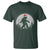 Christmas Bigfoot T Shirt Sasquatch with Santa Hat Xmas Tree Lights - Wonder Print Shop