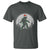 Christmas Bigfoot T Shirt Sasquatch with Santa Hat Xmas Tree Lights - Wonder Print Shop